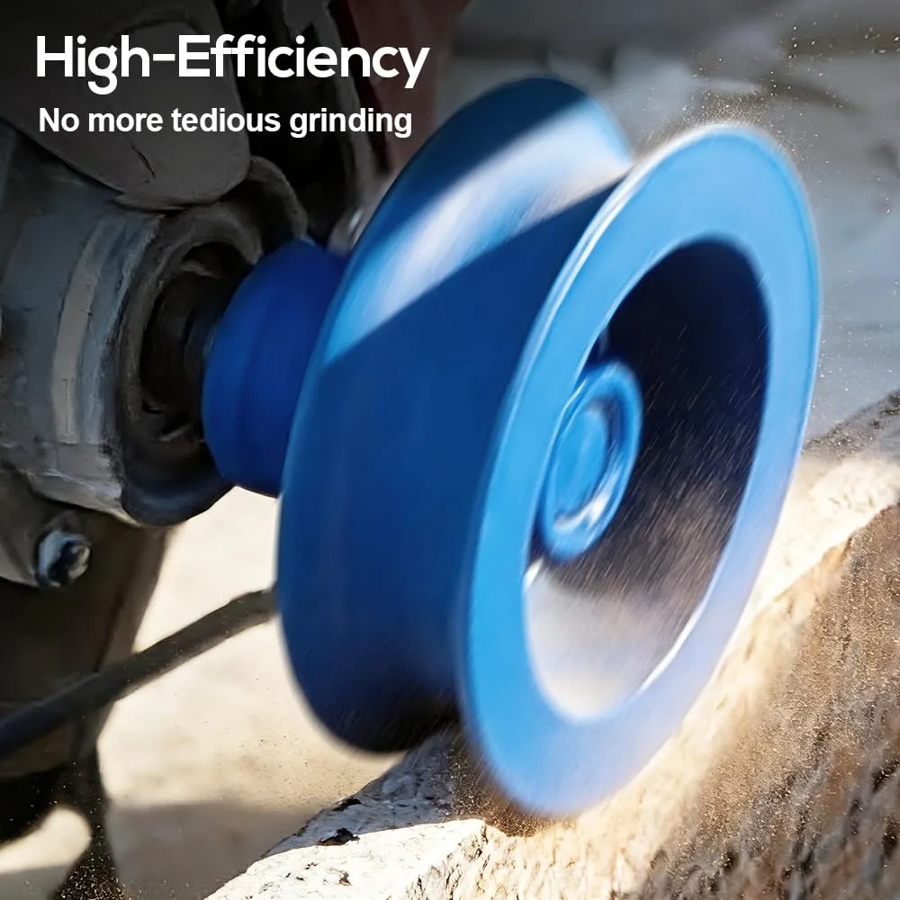 Diamond Round Edge Grinding Wheel - Rounded Corner Disc for Quartz, Marble, Tile & Stone - Angle Grinder Tool for Countertop Edges Thread 5/8-11, M14