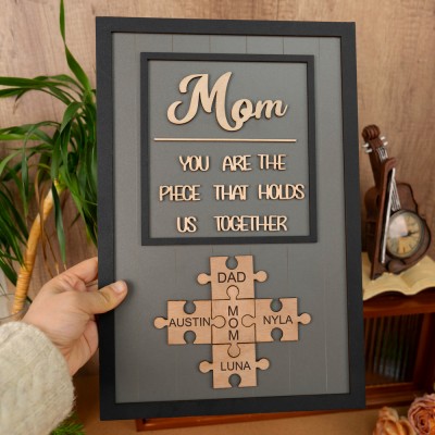 BESTSELLER❗❗ | Mom You Are The Piece That Holds Us Together | Ideal Gift for Mom Grandma on Mother's Day