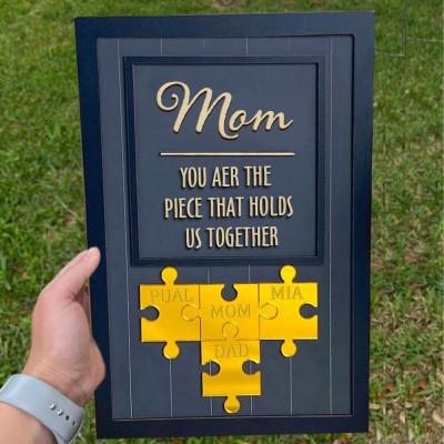Best Seller!!! Mom You Are The Piece That Holds Us Together | Ideal Gift for Mom Grandma on Mother's Day.