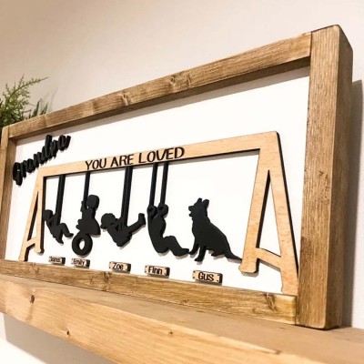 Personalized Swing Set Sign For Christmas Gift