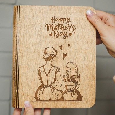 Personalized Family Wooden Recipe Book Christmas Day Gift Ideas