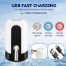 Wireless 5 Gal Bottle Rechargeable Drinking Dispenser - BPA-Free USB Charge Pump, Stainless Steel Spout, 30-40 Days Battery Life, 1-Switch Operation, Household Items for Kitchen Camping