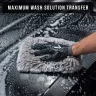 Cuffless Car Wash Mitt for Cleaning and Washing Exterior of Cars, Use as Wash Mitt or Wash Pad, Grey Microfiber Chenille Mitt for Car Detailing Kit
