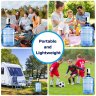 Wireless 5 Gal Bottle Rechargeable Drinking Dispenser - BPA-Free USB Charge Pump, Stainless Steel Spout, 30-40 Days Battery Life, 1-Switch Operation, Household Items for Kitchen Camping