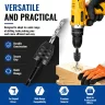 Keyless Drill Chuck Adapter Set, 1/4" Hex Shank Quick Change (0.3-8mm) &ndash; Fits Impact Drill & Power Tools, Carbon Steel, for Milwaukee, DeWalt, Makita Toolupgrade