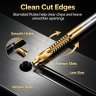 6-Pack High-Speed Steel Metalworking Set Tool, Drill Bits for Wood Drilling | 135&deg; Gold Finish, for Drilling Screwing Boring Carving Cutting Polishing