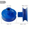 Diamond Round Edge Grinding Wheel - Rounded Corner Disc for Quartz, Marble, Tile & Stone - Angle Grinder Tool for Countertop Edges Thread 5/8-11, M14