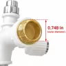 Cutereindeer - Dual Outlet Washing Machine Plastic Faucet