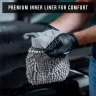 Cuffless Car Wash Mitt for Cleaning and Washing Exterior of Cars, Use as Wash Mitt or Wash Pad, Grey Microfiber Chenille Mitt for Car Detailing Kit