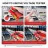 16-in-1 Wire Stripping Pliers, New Rechargeable Wire Strippers Tool with Voltage Tester&Alarms, Detectable 12-250V, Heavy-Duty Electrical Pliers&Wire Cutters&ndash;for Professional and Home Use
