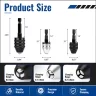 Keyless Drill Chuck Adapter Set, 1/4" Hex Shank Quick Change (0.3-8mm) &ndash; Fits Impact Drill & Power Tools, Carbon Steel, for Milwaukee, DeWalt, Makita Toolupgrade